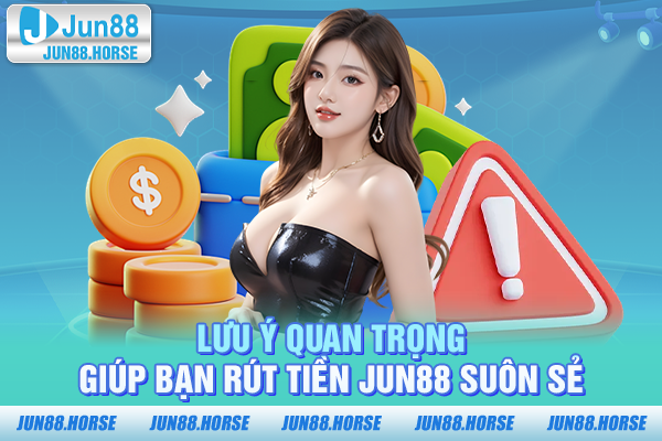 Lưu ý quan trọng giúp bạn rút tiền JUN88 suôn sẻ